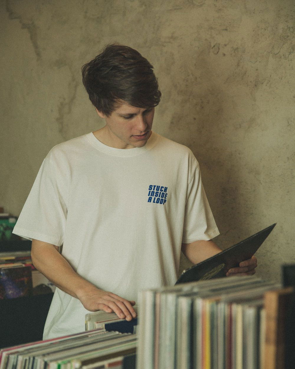 Groove Wear - STUCK INSIDE A LOOP | T-SHIRT STONE WASH WHITE -