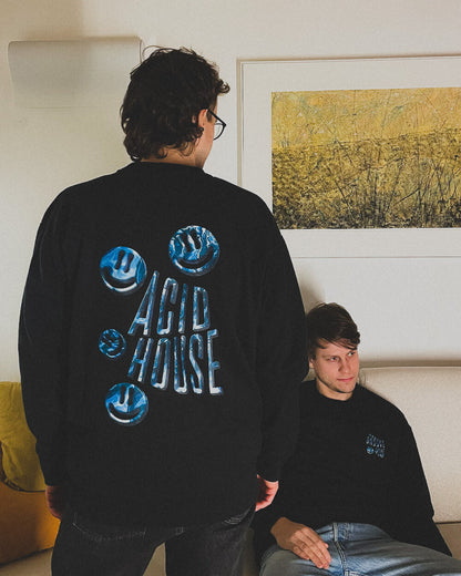 ACID HOUSE | RECYCLED SWEATER BLACK