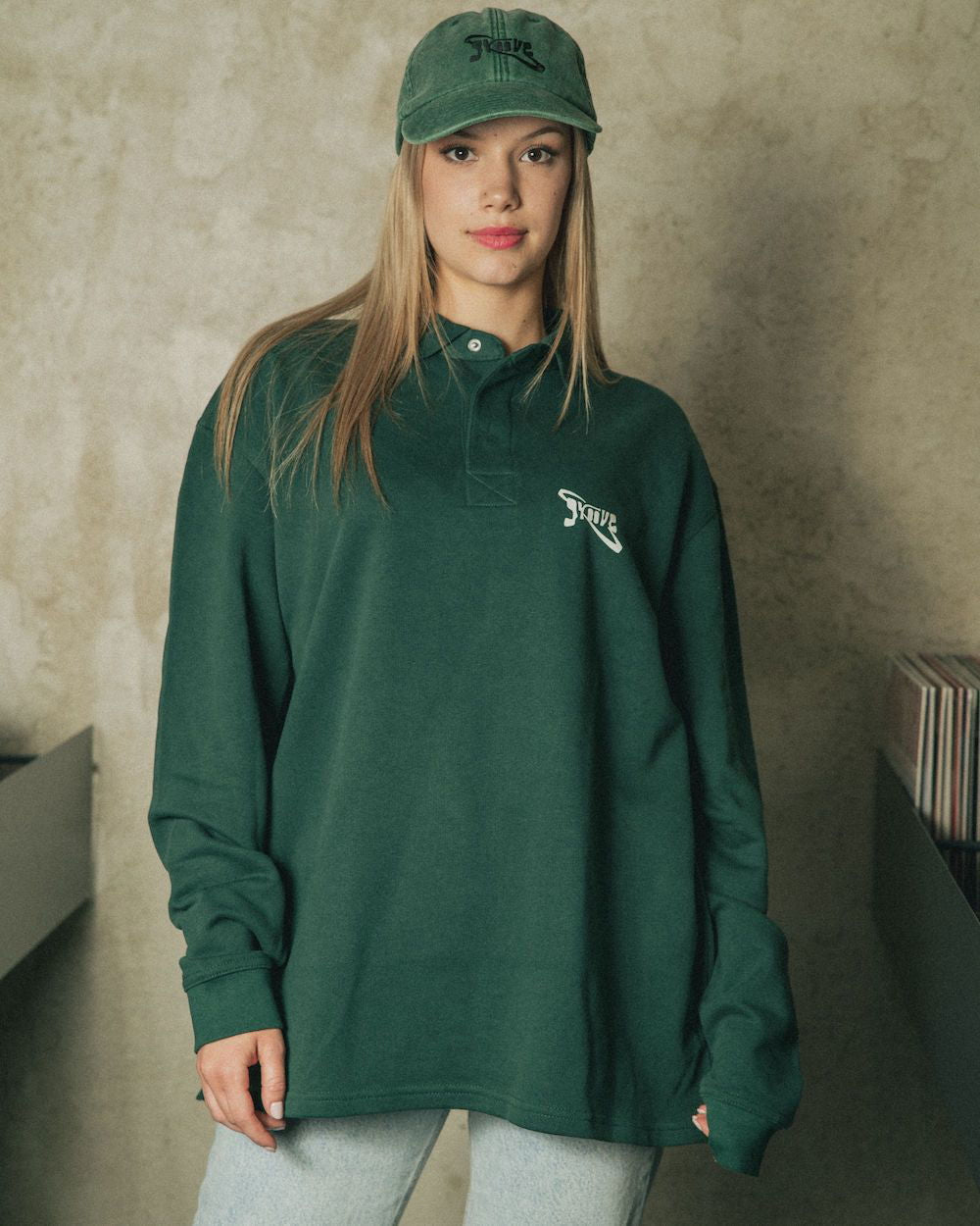 Groove Wear - GW ESSENTIAL | POLO SWEATER GREEN - 