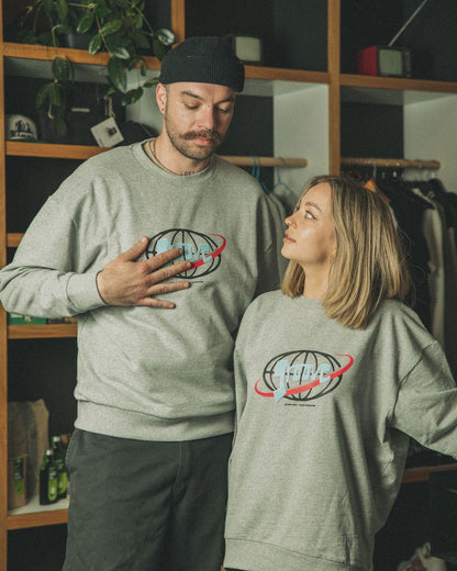 Groove Wear - MUSIC ENTERPRISE | RECYCLED SWEATER GREY - 