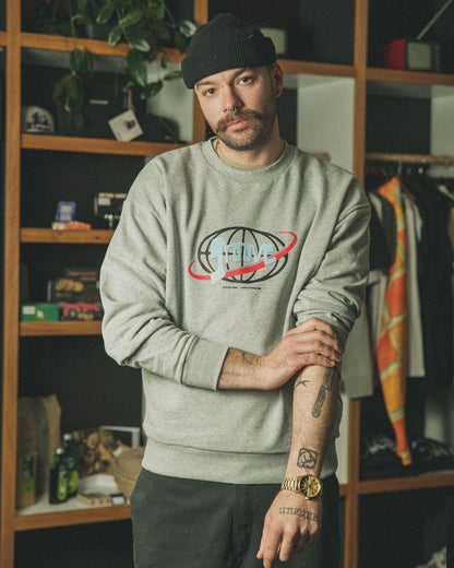 Groove Wear - MUSIC ENTERPRISE | RECYCLED SWEATER GREY - 