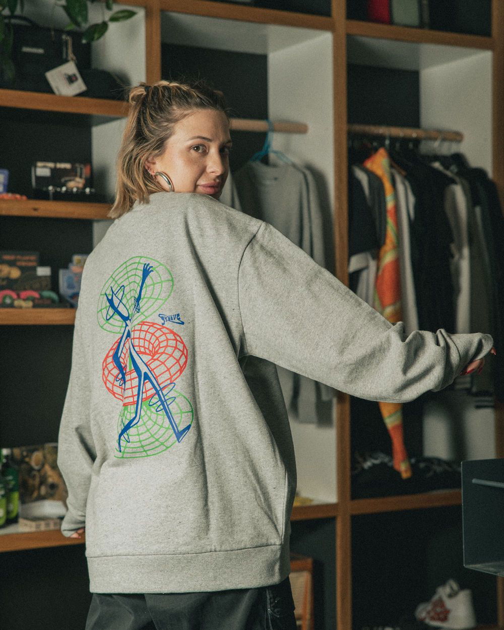 Groove Wear - STUCK INSIDE A LOOP | RECYCLED SWEATER GREY - 