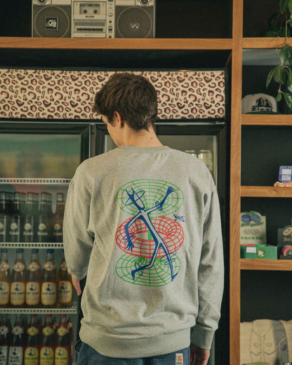 Groove Wear - STUCK INSIDE A LOOP | RECYCLED SWEATER GREY - 