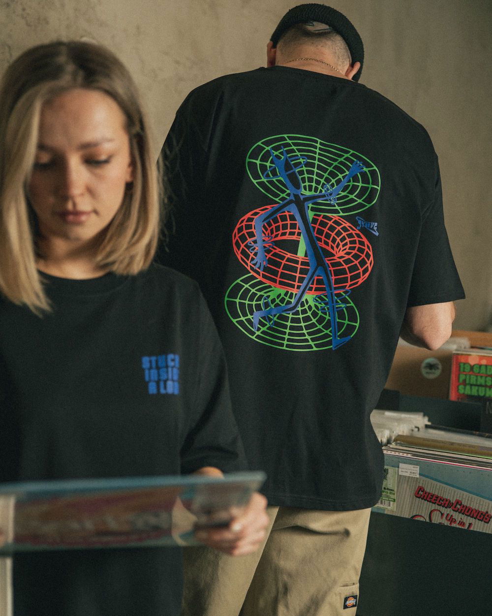 Groove Wear - STUCK INSIDE A LOOP | T-SHIRT BLACK - 