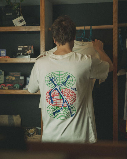 Groove Wear - STUCK INSIDE A LOOP | T-SHIRT STONE WASH WHITE - 