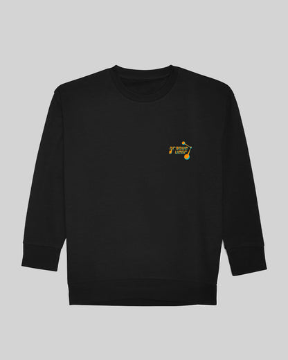 TECHNO MINIMALISTIC | RECYCLED SWEATER BLACK