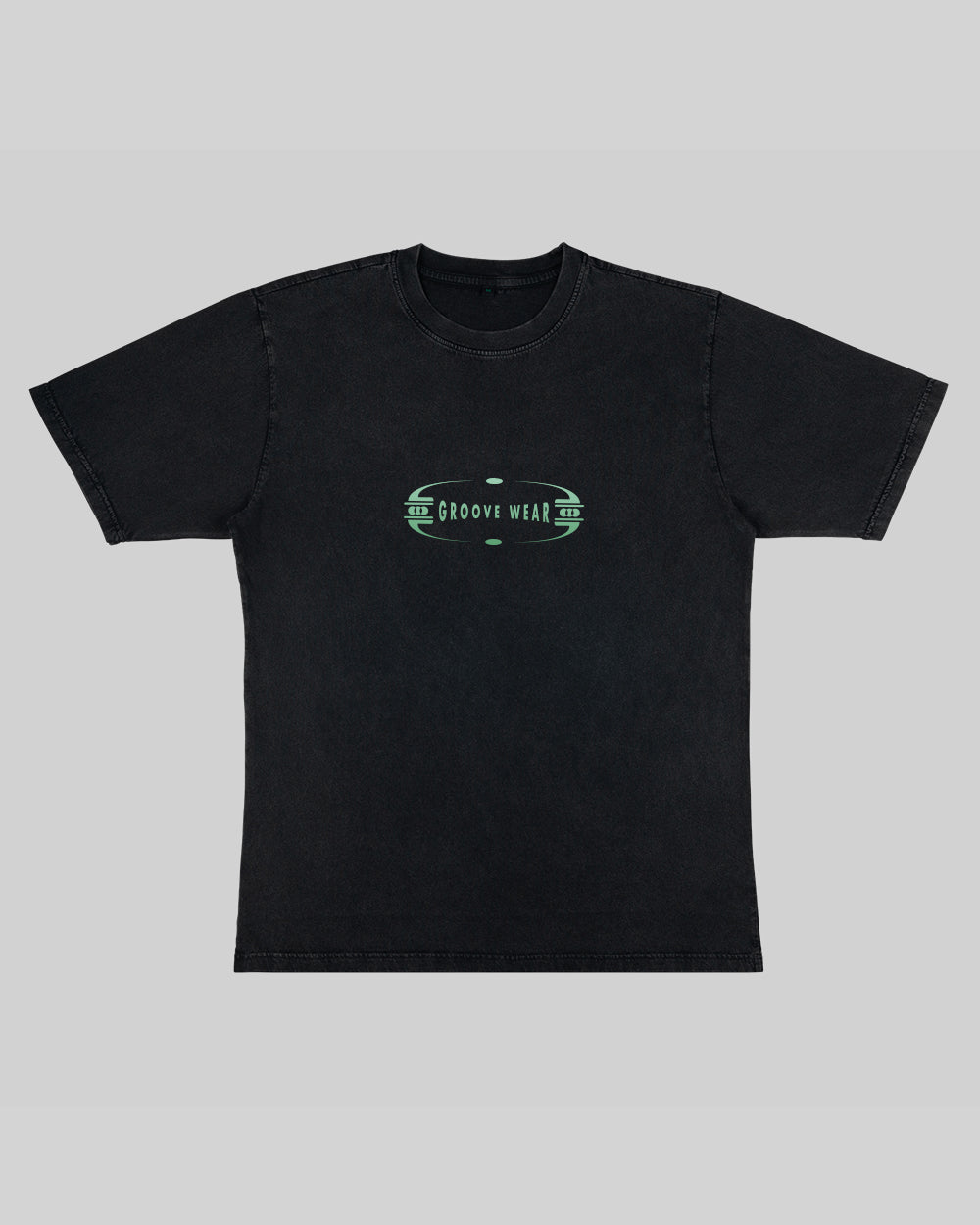 GRADIENT GROOVE GREEN | T-SHIRT STONE WASH BLACK