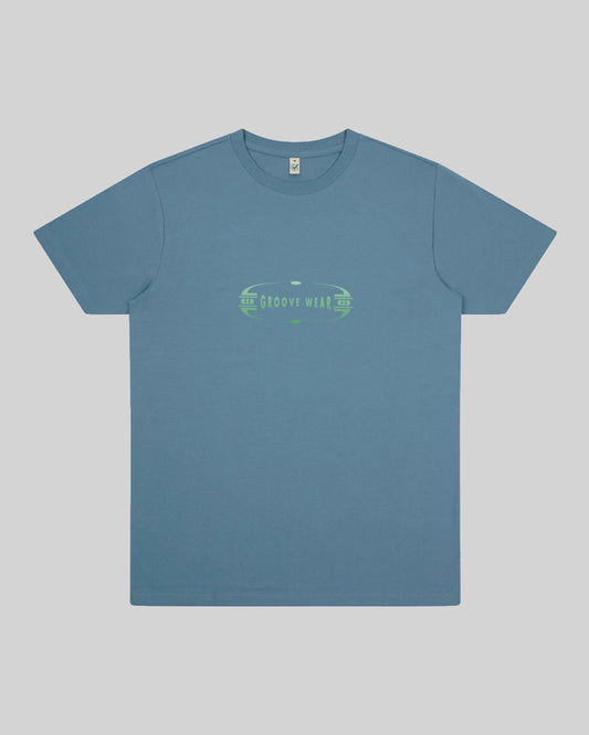 GRADIENT GROOVE GREEN | T-SHIRT BLUE DUSK