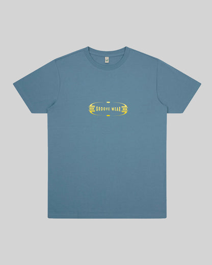 GRADIENT GROOVE YELLOW | T-SHIRT BLUE DUSK